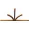 Ekena Millwork Richland Timber Gable Bracket, Western Red Cedar, 96"W x 56"H x 3 1/2"D x 3 1/2"F, 14/12 Pitch GBW096X56X0404RIC00SWR - alternate 3